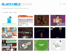 Tablet Screenshot of blackholedesign.com